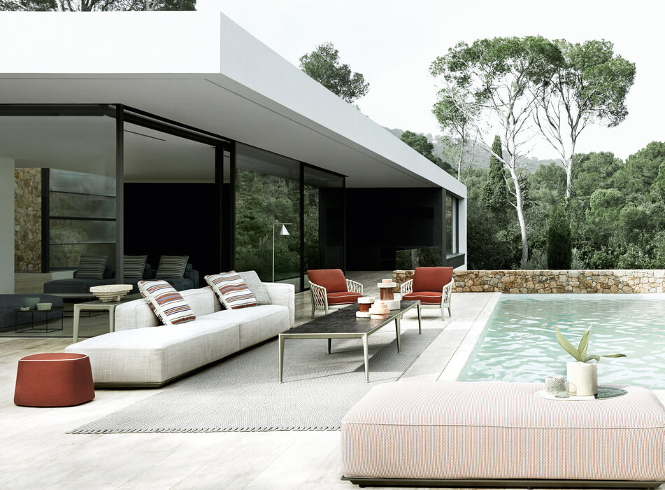 B&B Frank outdoor Ottoman Poef